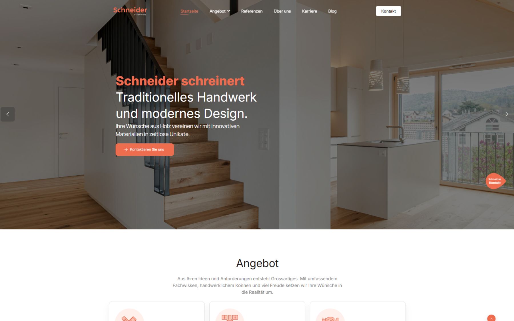 Überarbeitete Website