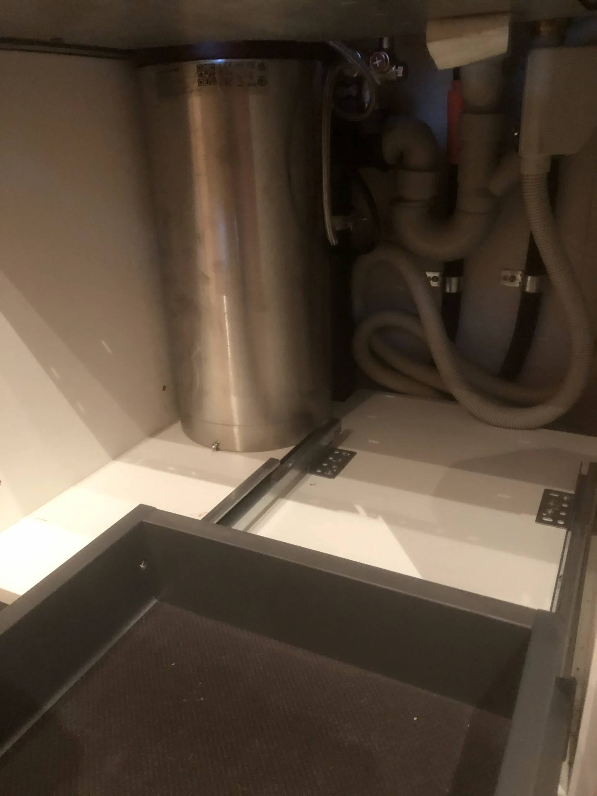 Einbau des Heisswassersytsems