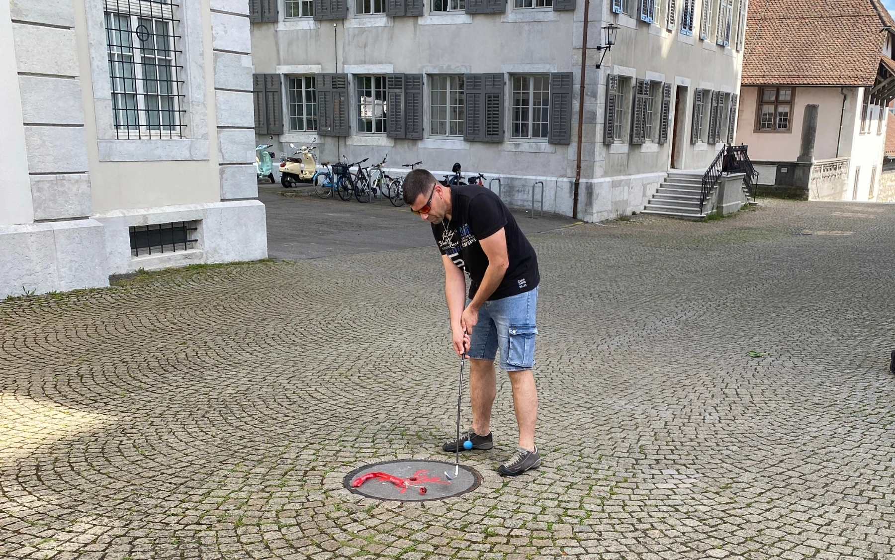 Konzentration ist beim Urban Golf alles.